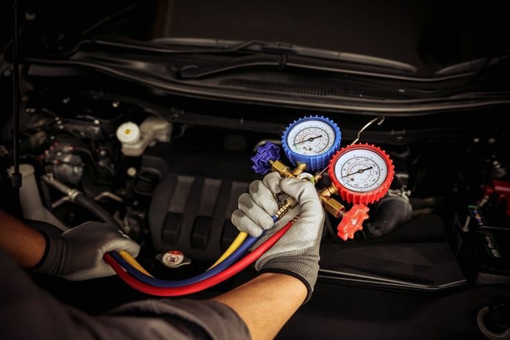 Car AC repair and gas refill service in Dubai — Sanjoy Auto Repair