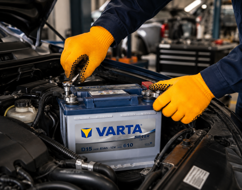 Car battery replacement service in Dubai — Sanjoy Auto Repair