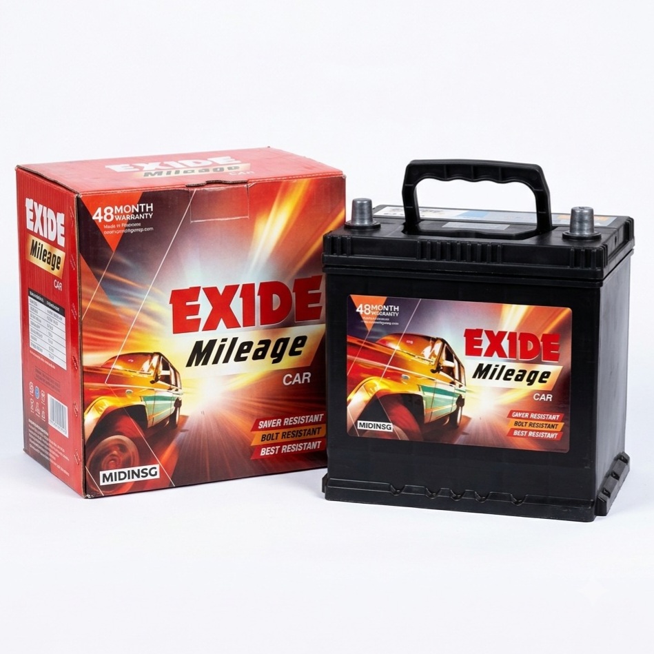 Exide Mileage car battery for sale and fitting in Dubai