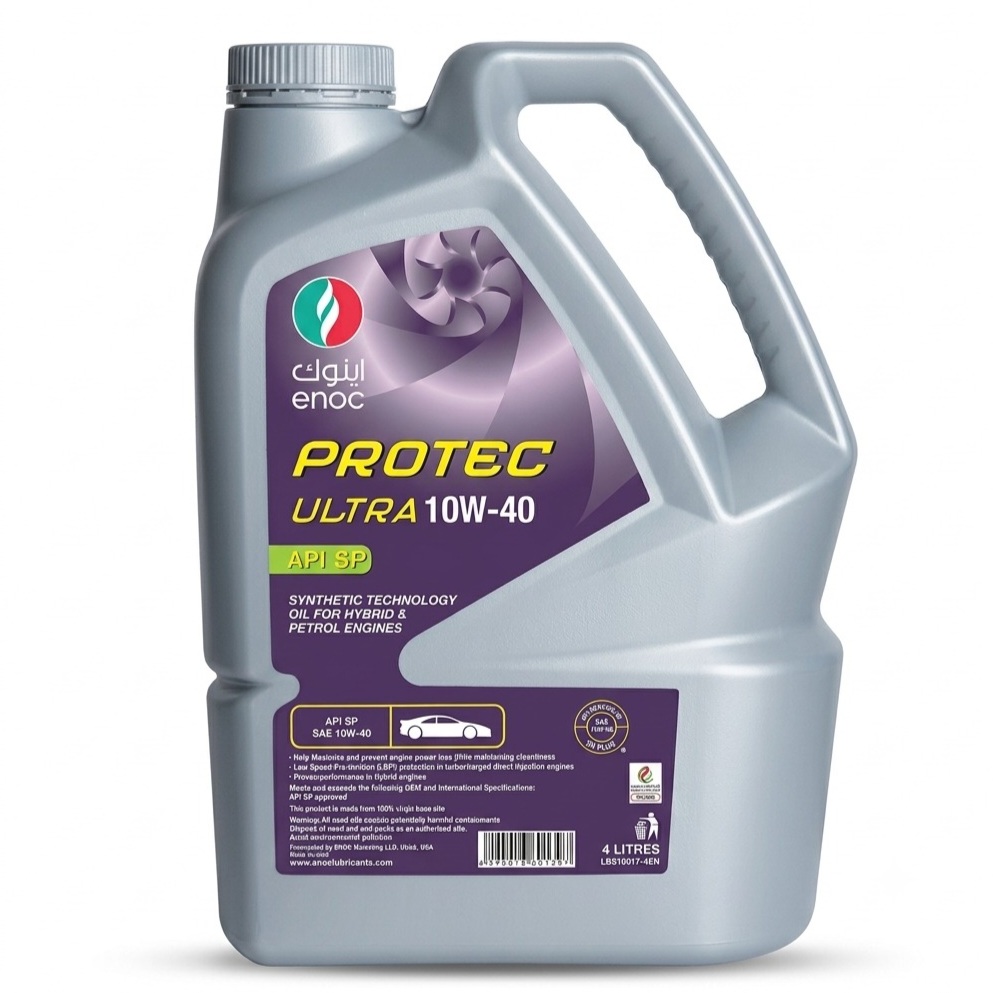 ENOC Protec Ultra 10W-40 engine oil change in Dubai