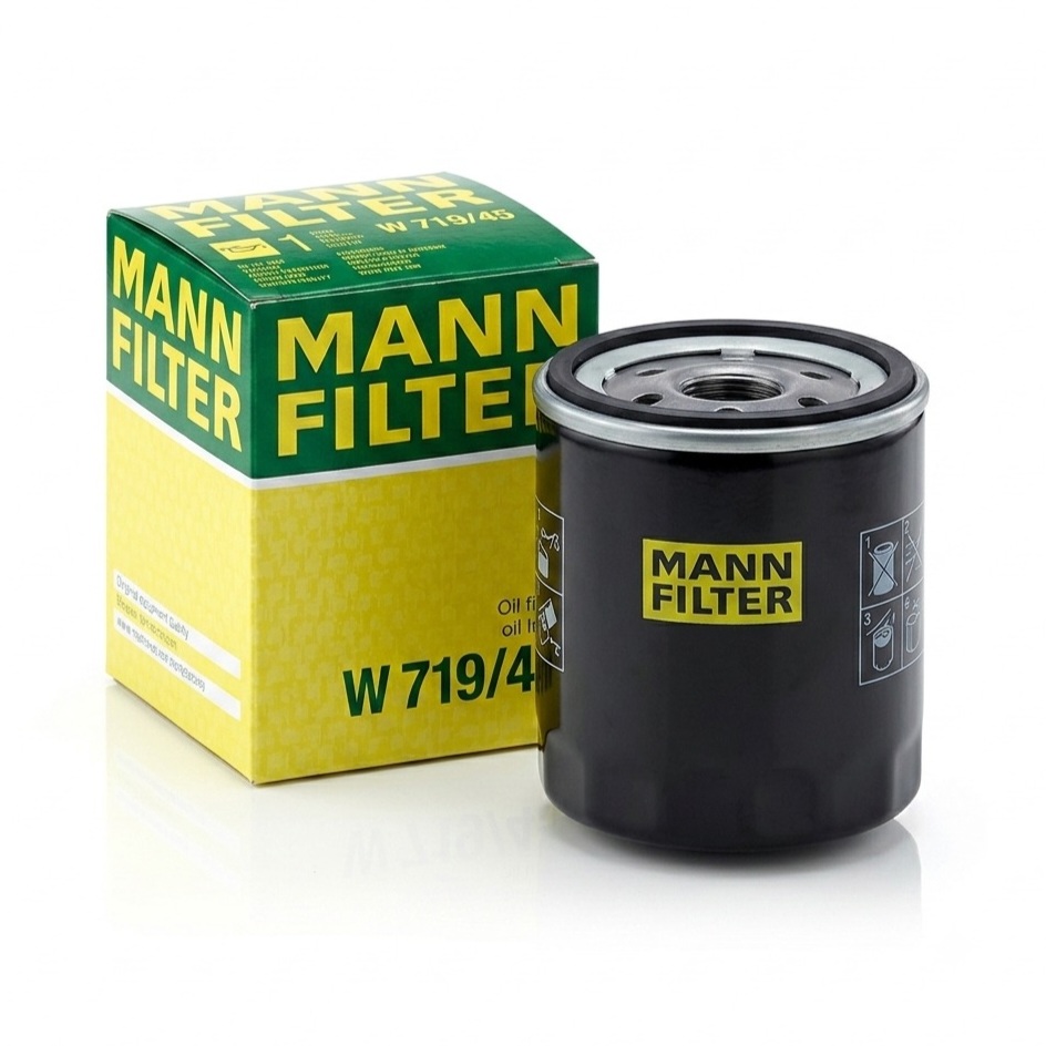MANN-FILTER W719 oil filter replacement in Dubai