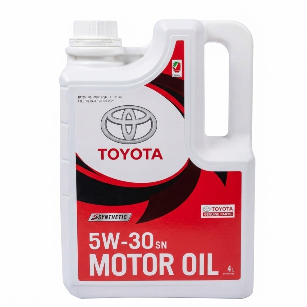 Toyota Genuine 5W-30 SN motor oil change in Dubai