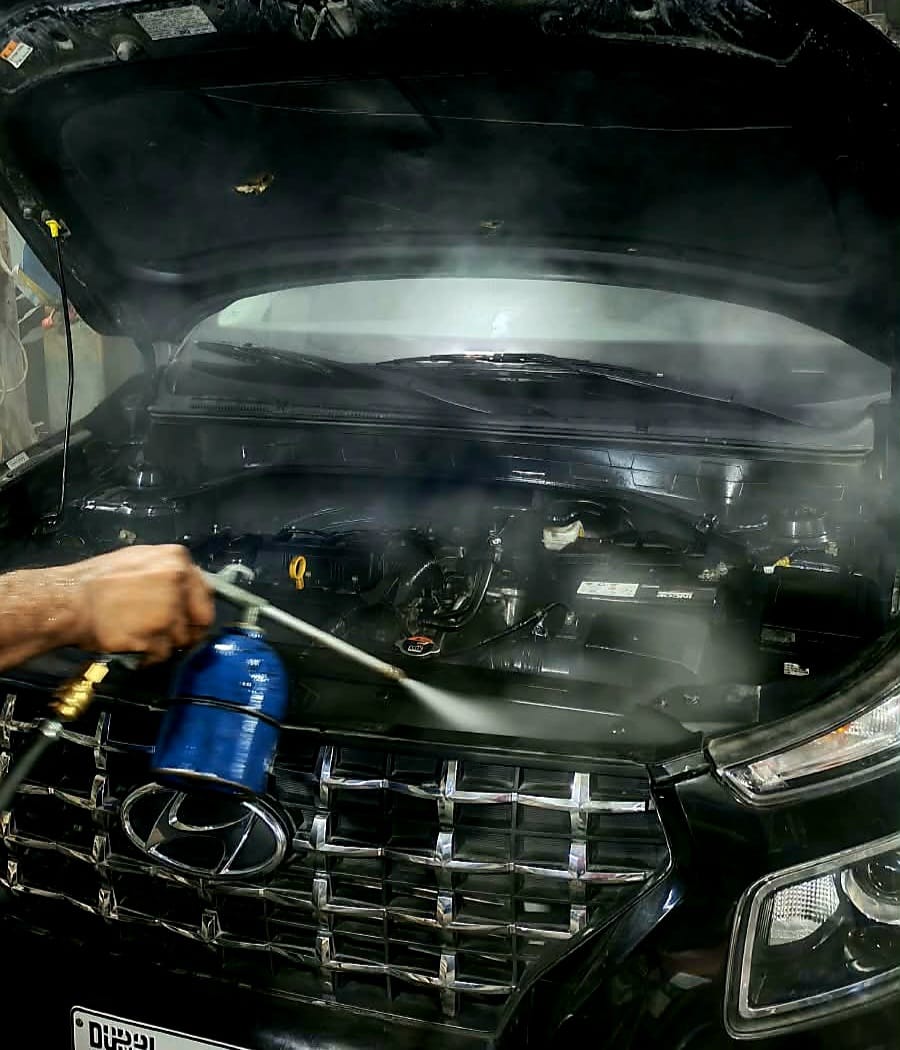Car AC repair and gas refill service at Sanjoy Auto Repair Al Mankhool