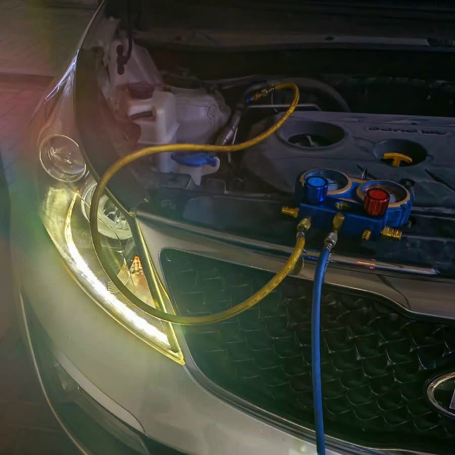 Testing cabin cooling after a repair